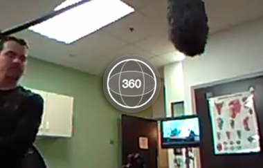 Behind the scenes in 360°
